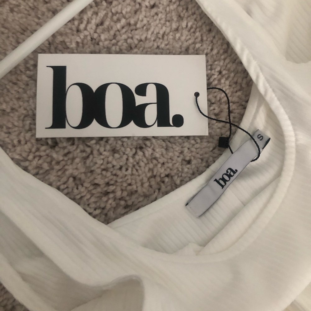 White Ribbed Bodysuit NWOT - Picture 8 of 9